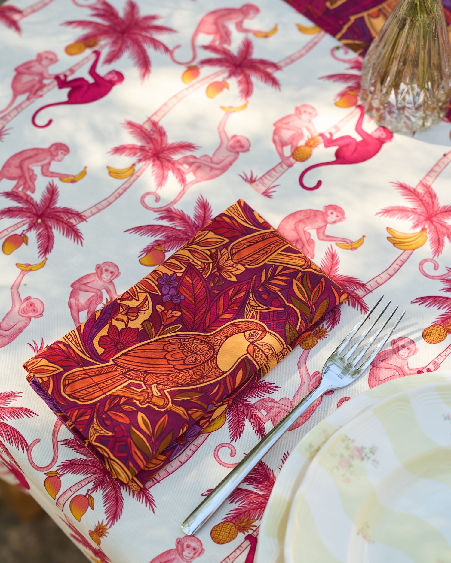 Tovaglioli in Cotone - 40x40 cm - <br> Tucan - Set da due
