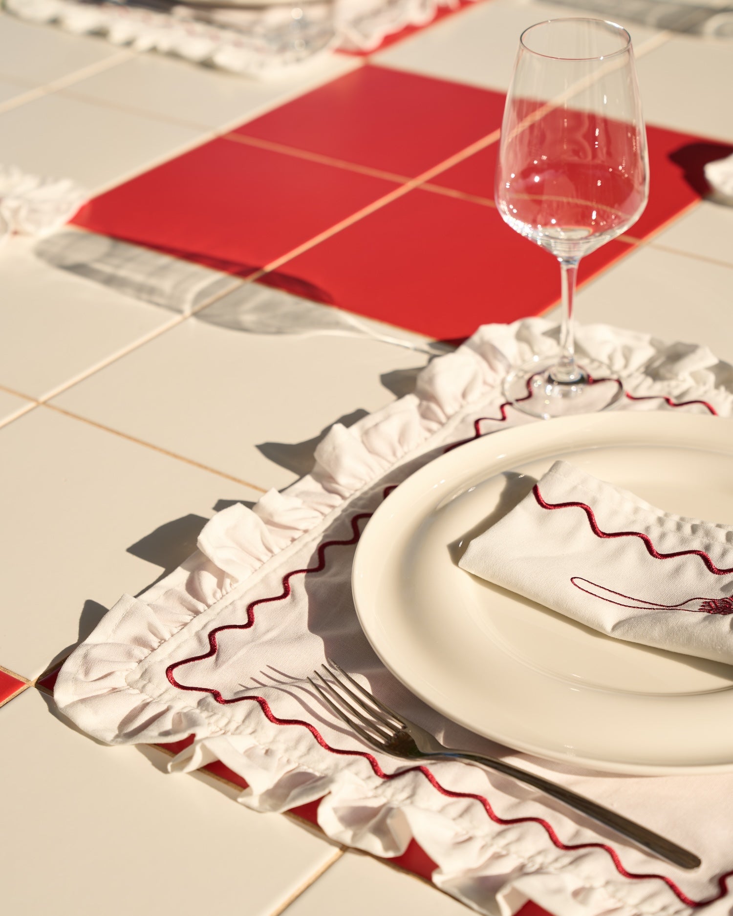 Tovagliette - "A Touch Of Red" - Set Da Due