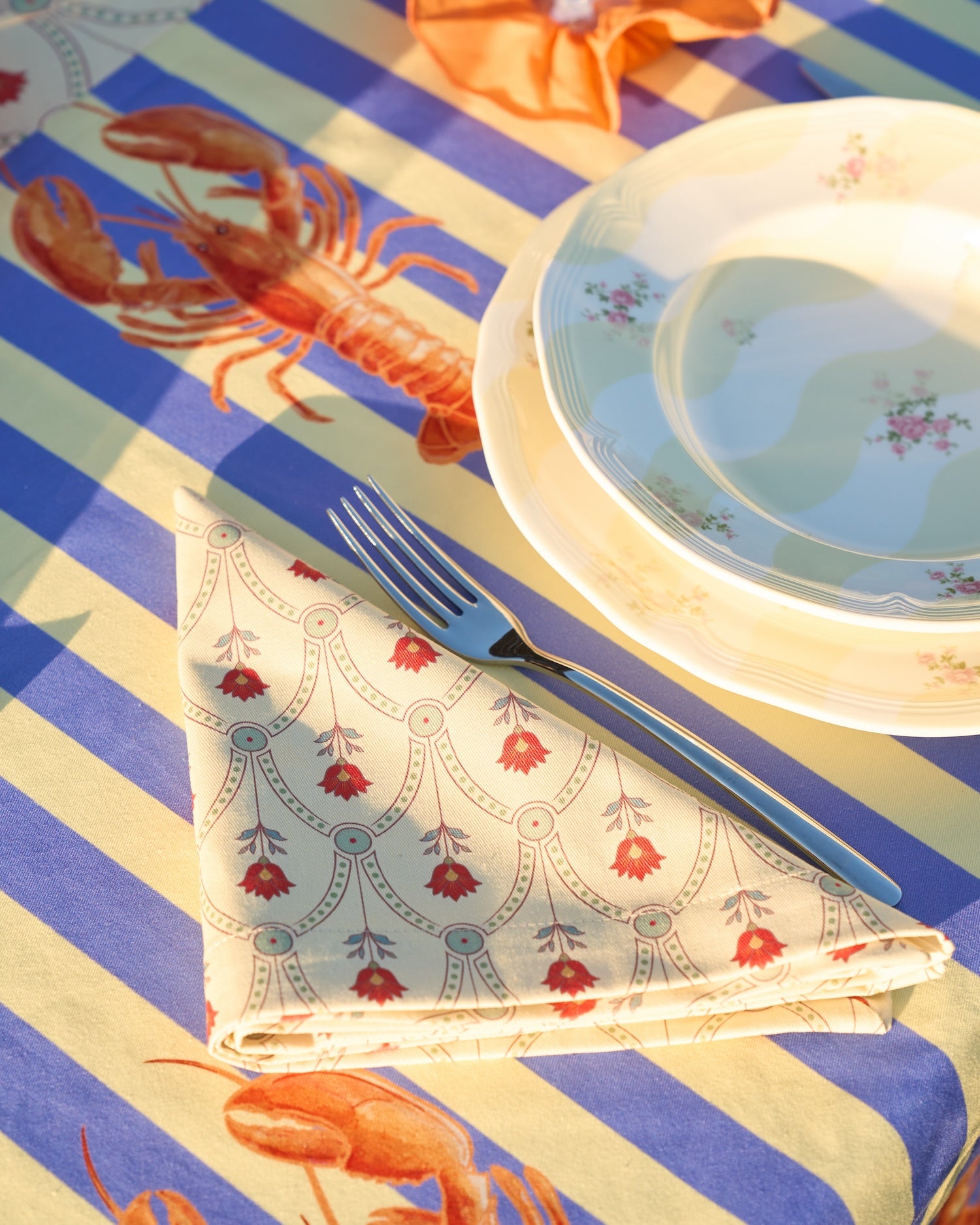 Tovaglioli in Cotone - 40x40 cm - <br> Bells - Set da due