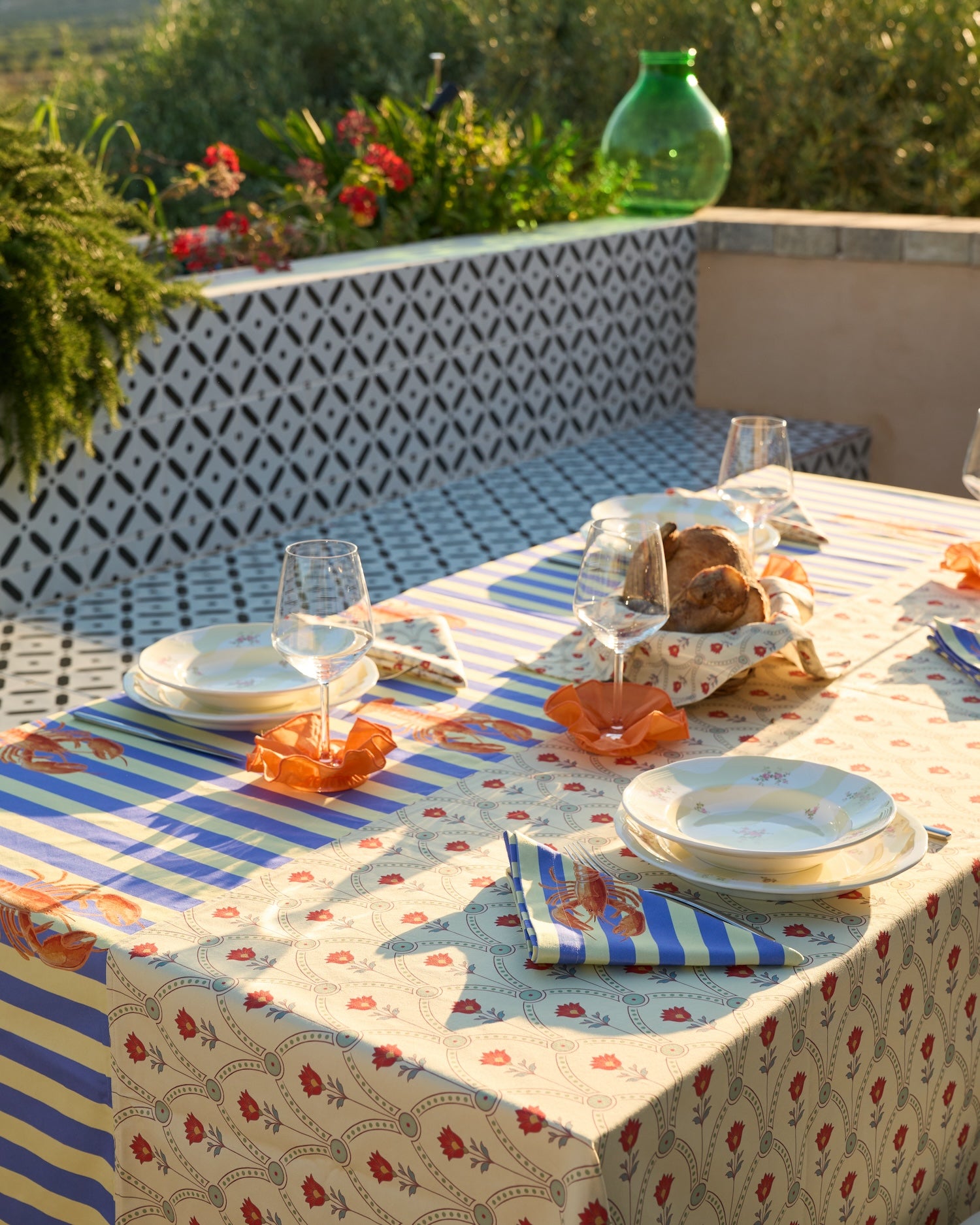 Tovaglioli in Cotone - 40x40 cm - <br> Langoustine - Set da due