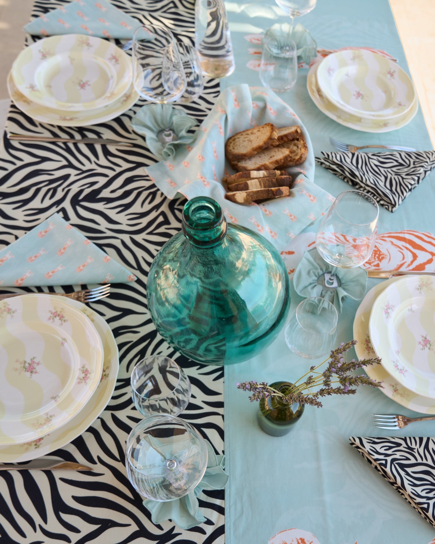 Tovaglia Rettangolare in Cotone - 180x280 cm - <br> Tovaglia Zibra
