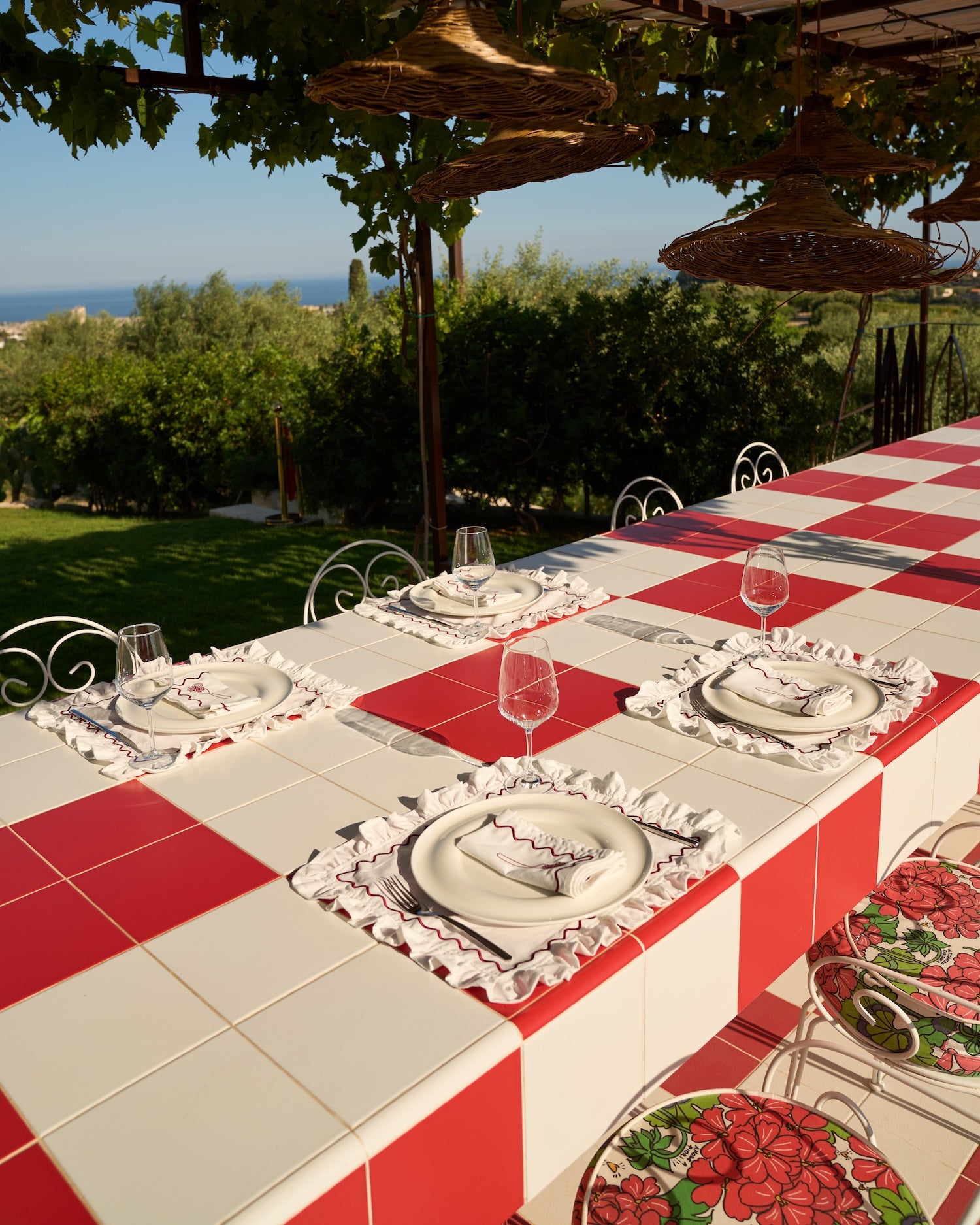 Tovagliette - "A Touch Of Red" - Set Da Due