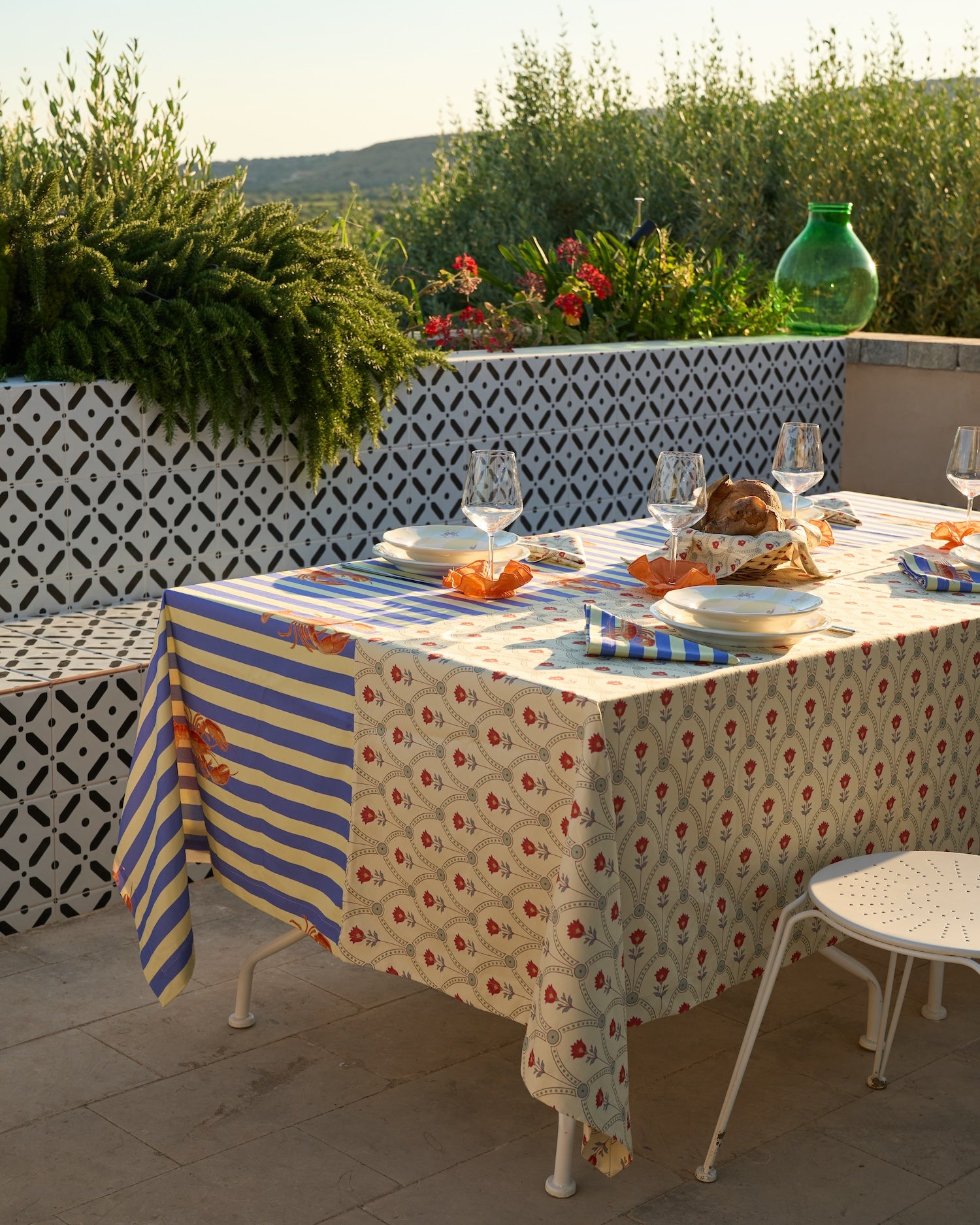 Tovaglia Rettangolare in Cotone - 180x280 cm - <br> Tovaglia Langoustine